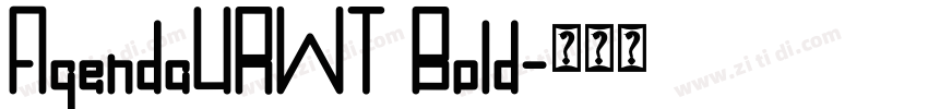 AgendaURWT Bold字体转换